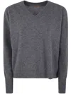 Roberto Collina Vneck Sweater Clothing In Grey
