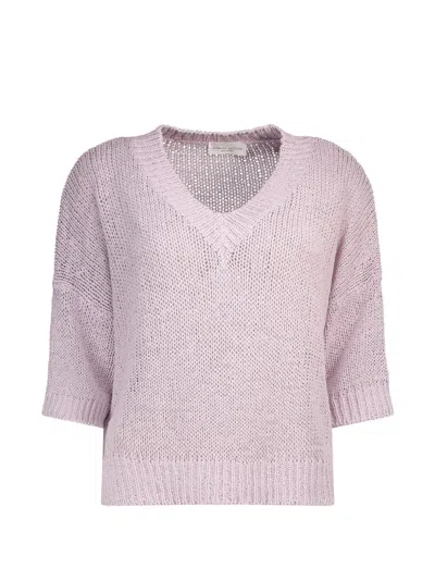 Roberto Collina V-neck T-shirt In Pink