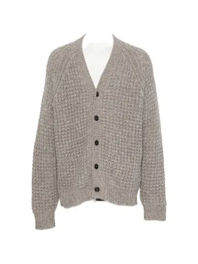 Roberto Collina Long-sleeve Single-breasted Cardigan In Multi