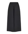 Roberto Collina Wide-leg Casual Pants In Black