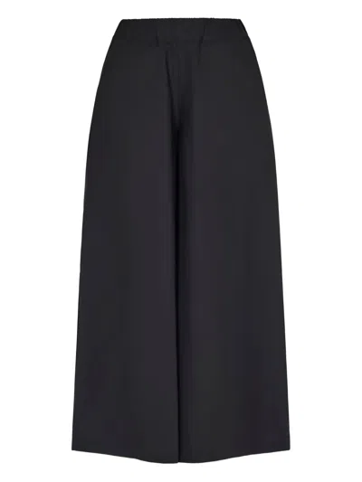 ROBERTO COLLINA WIDE-LEG CROPPED TROUSERS