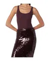 Roberto Collina Eggplant-coloured Wool Tank Top In Brown