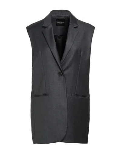 Roberto Collina Woman Blazer Charcoal Size S Wool In Gray