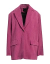 Roberto Collina Woman Blazer Mauve Size M Polyester, Nylon, Elastane