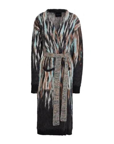 Roberto Collina Woman Cardigan Azure Size M Superkid Mohair, Nylon, Merino Wool