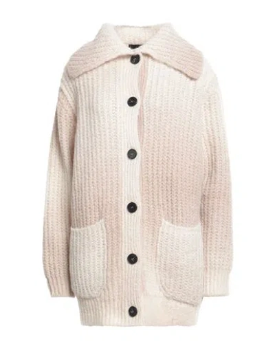 Roberto Collina Woman Cardigan Beige Size M Baby Alpaca Wool, Nylon