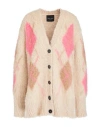 Roberto Collina Woman Cardigan Beige Size Xs Baby Alpaca Wool, Nylon, Wool