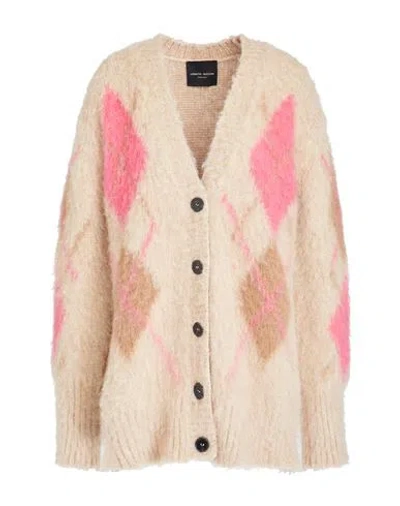 Roberto Collina Woman Cardigan Beige Size Xs Baby Alpaca Wool, Nylon, Wool