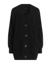 Roberto Collina Woman Cardigan Black Size S Merino Wool
