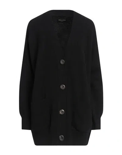 Roberto Collina Woman Cardigan Black Size S Merino Wool