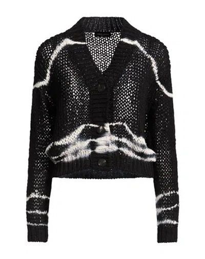 Roberto Collina Woman Cardigan Black Size Xs Cotton, Polyamide