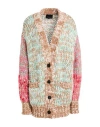 Roberto Collina Woman Cardigan Brown Size M Baby Alpaca Wool, Nylon, Wool