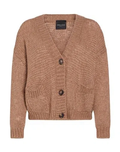 Roberto Collina Woman Cardigan Camel Size S Baby Alpaca Wool, Polyamide, Wool
