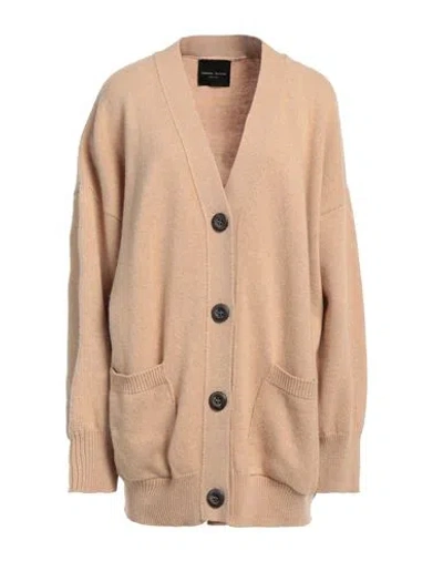 Roberto Collina Woman Cardigan Camel Size S Merino Wool