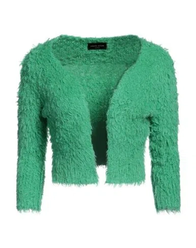 Roberto Collina Woman Cardigan Green Size M Cotton, Nylon