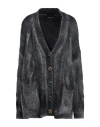 Roberto Collina Woman Cardigan Grey Size S Baby Alpaca Wool, Nylon, Wool