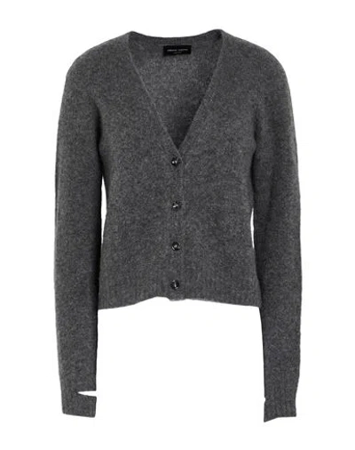 Roberto Collina Woman Cardigan Grey Size Xs Cashmere, Silk, Polyester