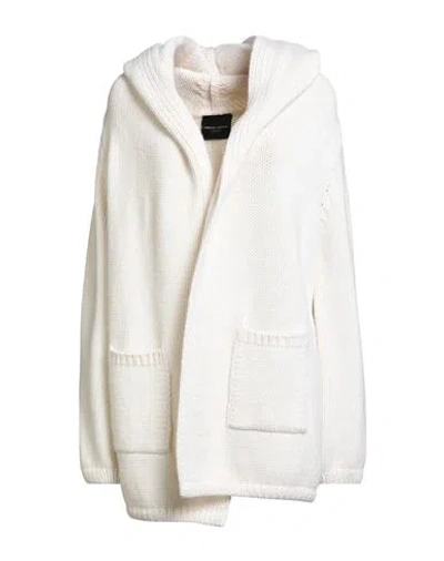 Roberto Collina Woman Cardigan Ivory Size S Merino Wool, Cashmere In White