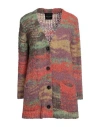 Roberto Collina Woman Cardigan Mauve Size L Polyacrylic, Baby Alpaca Wool, Wool, Nylon In Purple
