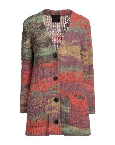 Roberto Collina Woman Cardigan Mauve Size L Polyacrylic, Baby Alpaca Wool, Wool, Nylon In Purple
