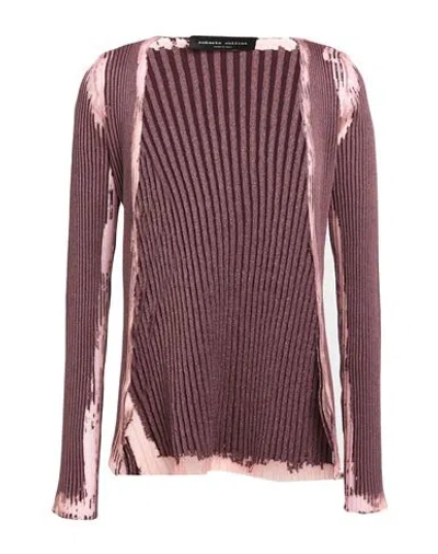 Roberto Collina Woman Cardigan Mauve Size S Cotton, Polyester In Purple