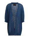 Roberto Collina Woman Cardigan Navy Size S Cotton, Polyamide