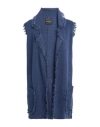 Roberto Collina Woman Cardigan Navy Size S Linen, Polyester