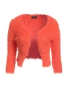 Roberto Collina Woman Cardigan Orange Size M Cotton, Nylon In Orange