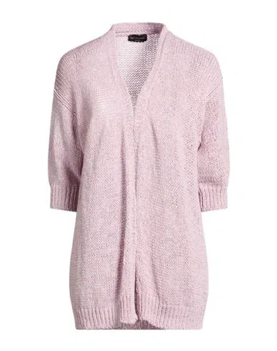 Roberto Collina Woman Cardigan Pink Size S Cotton, Polyamide
