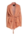 Roberto Collina Woman Cardigan Rust Size Xs Linen In Red