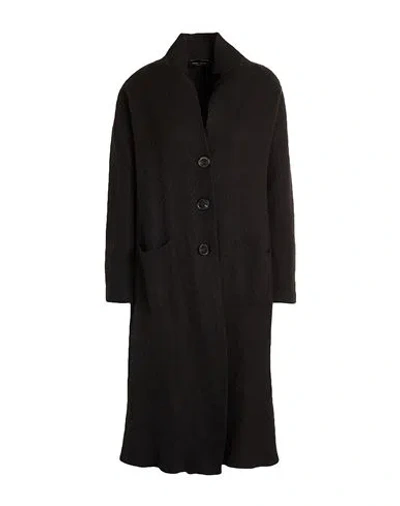 Roberto Collina Woman Coat Black Size S Merino Wool, Cashmere, Nylon