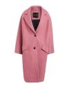 Roberto Collina Woman Coat Magenta Size Xs Wool, Linen, Nylon