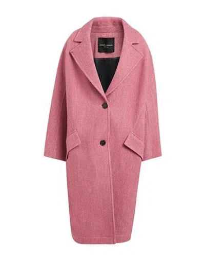 Roberto Collina Woman Coat Magenta Size Xs Wool, Linen, Nylon