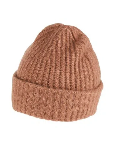 Roberto Collina Woman Hat Brown Size Onesize Cashmere, Silk, Polyester