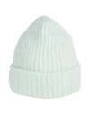 Roberto Collina Woman Hat Light Green Size Onesize Cashmere, Silk, Polyester