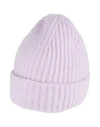 Roberto Collina Woman Hat Lilac Size Onesize Cashmere, Silk, Polyester