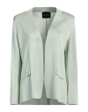 Roberto Collina Woman Jacket Light Green Size M Viscose, Metallic Polyester In Green