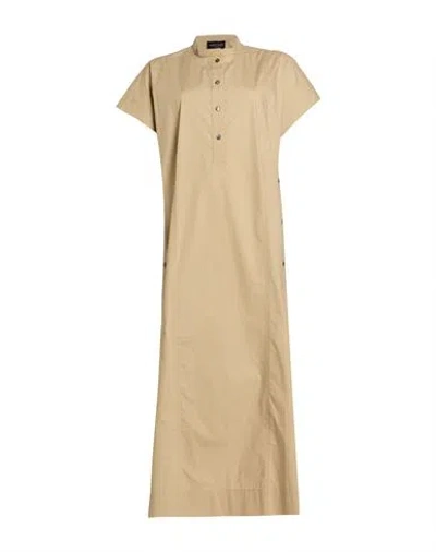 Roberto Collina Woman Maxi Dress Beige Size L Cotton In Neutral