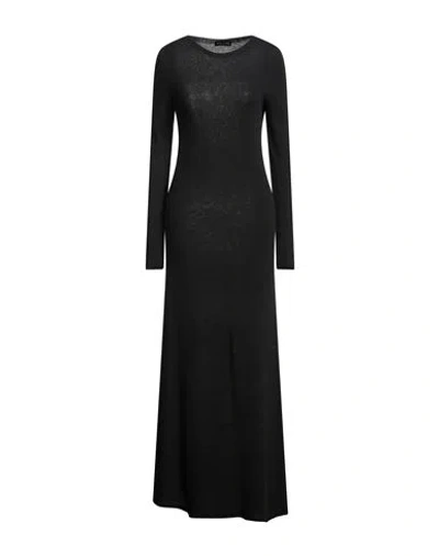 Roberto Collina Woman Maxi Dress Black Size S Merino Wool