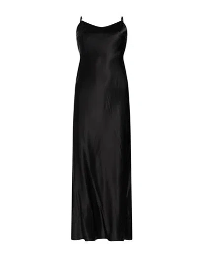 Roberto Collina Woman Maxi Dress Black Size S Silk, Elastane
