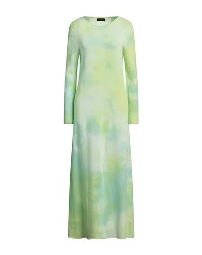 Roberto Collina Woman Maxi Dress Green Size M Merino Wool, Cashmere