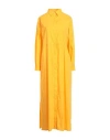 Roberto Collina Woman Maxi Dress Mandarin Size S Cotton