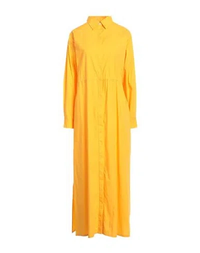 Roberto Collina Woman Maxi Dress Mandarin Size S Cotton
