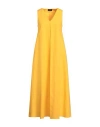 Roberto Collina Woman Maxi Dress Orange Size S Cotton