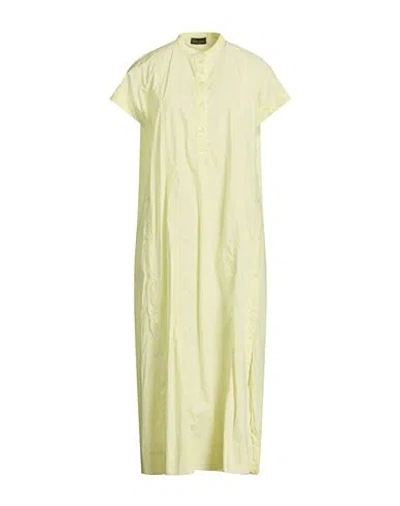 Roberto Collina Woman Maxi Dress Pastel Yellow Size S Cotton