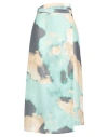 Roberto Collina Woman Maxi Skirt Turquoise Size M Silk In Green