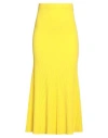 Roberto Collina Woman Maxi Skirt Yellow Size M Viscose, Polyester In Yellow