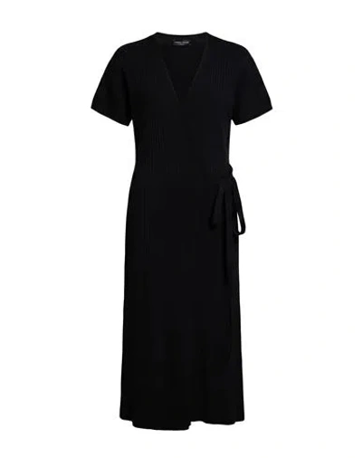 Roberto Collina Woman Midi Dress Black Size M Viscose, Polyester