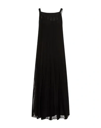 Roberto Collina Woman Midi Dress Black Size Xl Viscose, Polyester