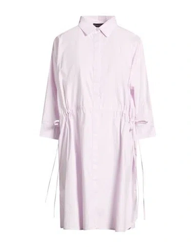 Roberto Collina Woman Midi Dress Lilac Size L Cotton In Purple